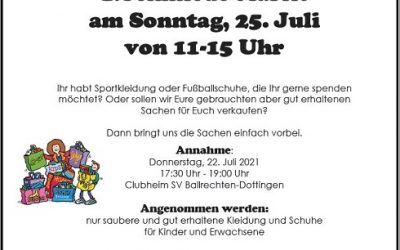 Aufruf Klamotten Schmiede Markt!