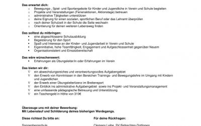 FSJ Sport und Schule Freiwilligendienst 2022/2023