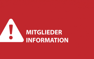 Wichtige Mitteilung an unsere Mitglieder!