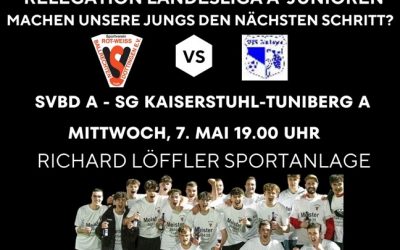 Machen unsere A-Junioren am Mittwoch den nächsten Schritt?