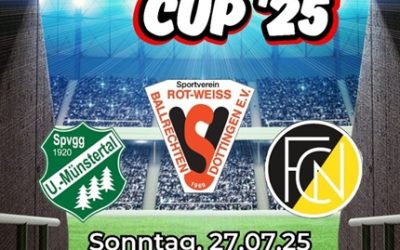 Erster „Haas-Cup 25“ mit FC Neuenburg, Spvgg. Untermünstertal und SVBD