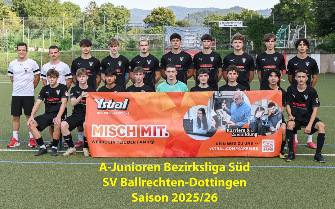 A-Junioren stürmen mit 3:2 Sieg gegen die SG Freiburg Nord ins Viertelfinale des Bezirkspokales