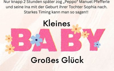 Unsere ehemaligen Spieler Raphi und Peppo freuen sich über ihren Nachwuchs!