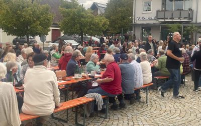 Der zweite Biergarten erfreute sich zahlreicher Gäste!