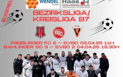 Erste auswärts beim FFC 2, Förderteam auswärts in Bahlingen