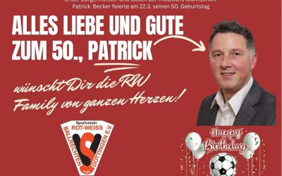 Herzlichen Glückwunsch Patrick Becker zum 50. Geburtstag