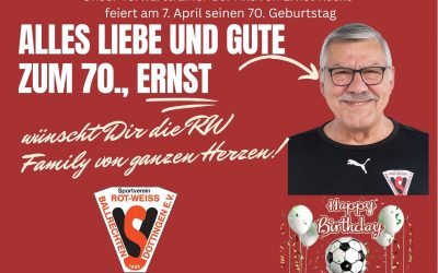 Unser Torwartcoach Ernst Kuske feiert seinen 70. Geburtstag!