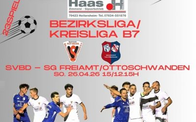 Erste und Förderteam erwarten die Teams aus Freiamt/Ottoschwanden