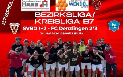 Erste und Förderteam am Sonntag empfangen den FC Denzlingen