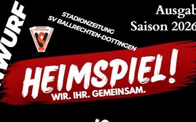 Erste Stadionzeitung zu den Heimspielen gegen den SV RW Glottertal ist online