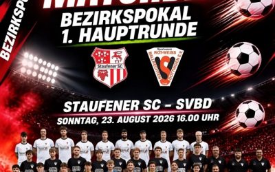Erste Pokalhauptrunde beim Nachbarn Staufener SC