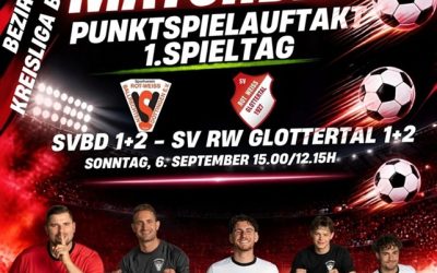 Punktspielauftakt am Sonntag! Auf geht’s!