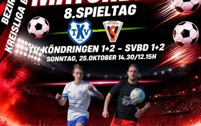 Unsere Teams am Wochenende auswärts beim TV Köndringen